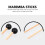 1Paire Maillets Pour Marimba Xylophone Instruments 5