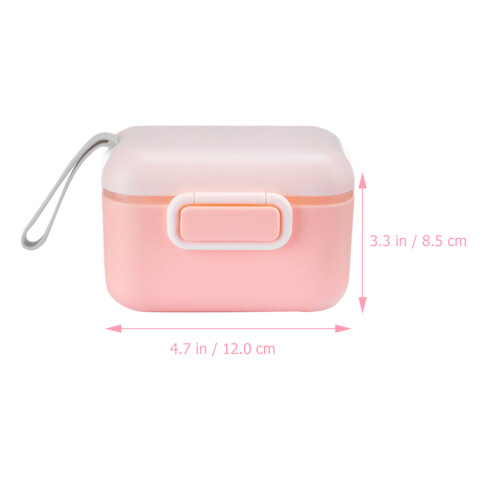 Pink Box Portable Storage Container Easy Clean PP 1