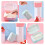Pink Box Portable Storage Container Easy Clean PP 9