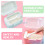 Pink Box Portable Storage Container Easy Clean PP 4