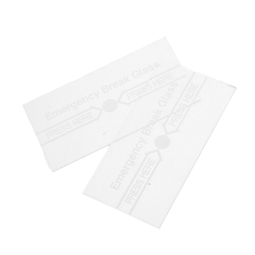 8Pcs Fire Alarm Manual Glass Switch Cover Clear DIY Easy Install Panel