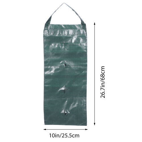 2Pcs Compact Green Wall-Mounted Plant Growth Bags Breathable 2
