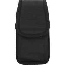 5Pcs Compact Black Waist Phone Bag Portable Cell Phone Storage Pouch