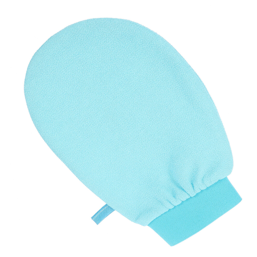 Inoomp Blue 3Pcs Bath Exfoliating Mitts Foaming Gloves Home Use Back Scrubber