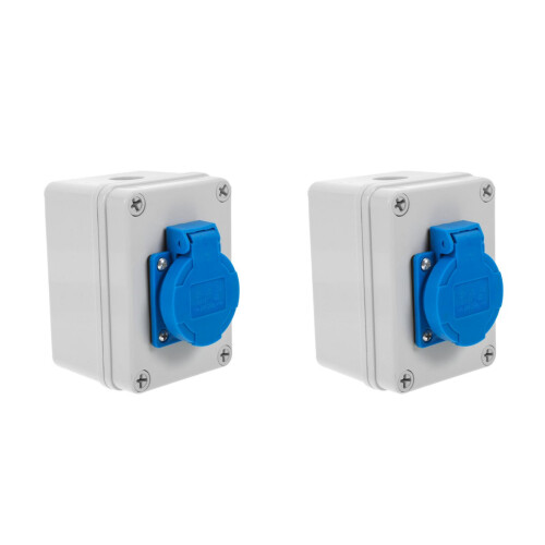 2Pièces Boîte Étanche IP65 ABS Pour Prise Extérieure Usage 2