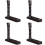 4Pcs Black Wooden Wind Instrument Stand Durable Flute Display Rack 7