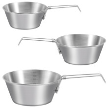 Easy To Clean Stainless Steel Small Bowls Camping 3pcs