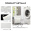 6Pcs Polyester Mesh Laundry Bags White Laundry Pouches for Socks Bras 6