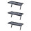 3Pcs Black Punch-Free Wall Rack for Computer and TV Screen Storage 8