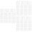 45Pcs White Mesh Plastic Canvas Sheets DIY Embroidery Cross Stitch Set 6