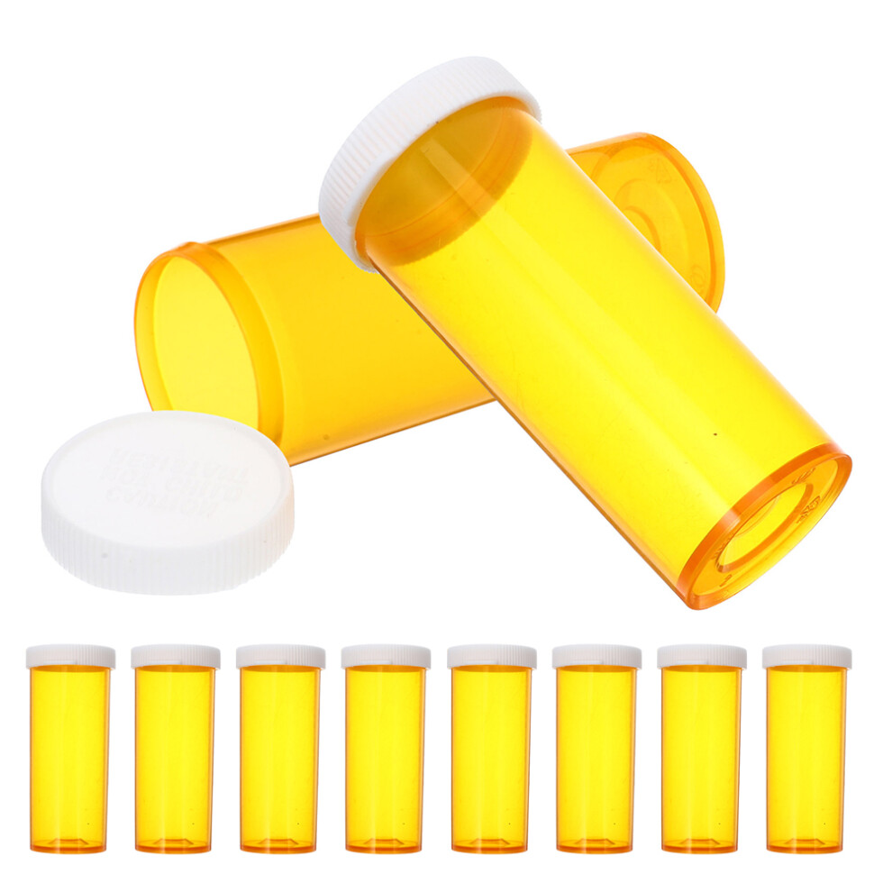 Aboofan 30Pcs Compact Orange Plastic Medication Organizer Sealing