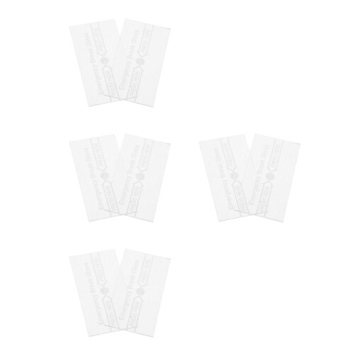8Pcs Fire Alarm Manual Glass Switch Cover Clear DIY Easy Install Panel 2