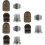 6Sets Alloy Sewing Thimbles Finger Protectors Assorted Color for DIY 7