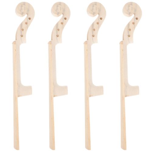 4Pièces Plaques De Doigt En Bois Clair Pour Violon 4/4 Durable 2