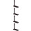 4Pcs Black Wooden Wind Instrument Stand Durable Flute Display Rack 10