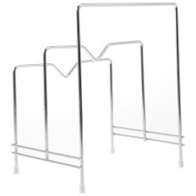 4Pcs Smooth Edge Cutting Board Storage Rack and Pot Lid Holder