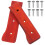 5Pairs Solid Dark Red Wood Handles Secure Grip Replacement 1