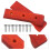 5Pairs Solid Dark Red Wood Handles Secure Grip Replacement 9