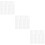 45Pcs White Mesh Plastic Canvas Sheets DIY Embroidery Cross Stitch Set 9