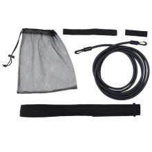 2Sets Durable Swim Resistance Belt for in-Place Swim Training Black