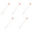 5Pcs Multi-Function Straw Cleaning Brush Pink Silicone Stainless Steel 5
