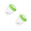 2Pcs Portable Plastic Critter Jar Green Magnifier Box 8