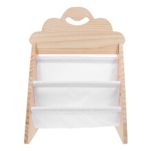 Toddler Wooden Bookshelf Light Yellow for Kids Room Toy Storage