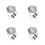 4Sets Weatherproof Outdoor Electrical Box Covers Plastic White Durable 2