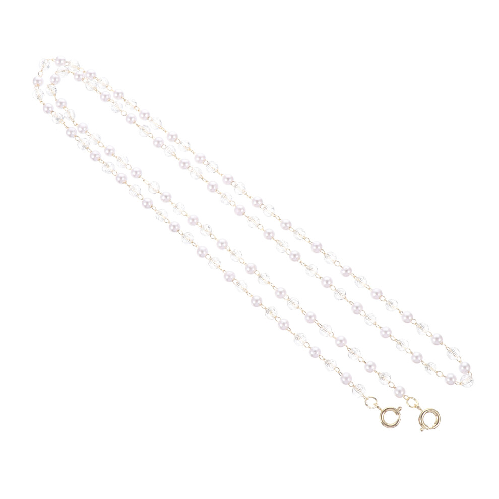 Ohphcall 3Pcs Eyeglasses Chain Bead Chain Necklace Sunglasses Accessory