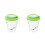 2Pcs Portable Plastic Critter Jar Green Magnifier Box 5