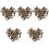 250Pcs Golden Decorative Cat Eyes Durable Artificial Toy Accessories 3