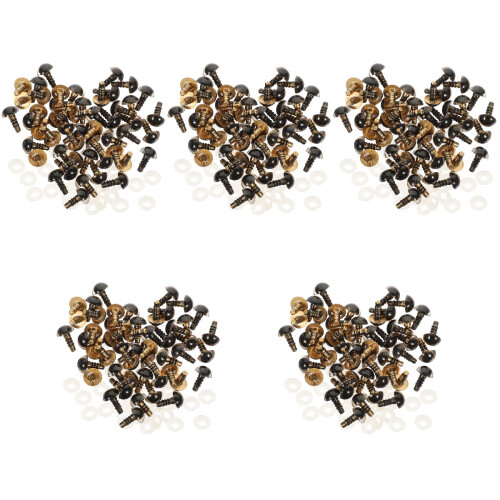 250Pcs Golden Decorative Cat Eyes Durable Artificial Toy Accessories 2