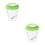 2Pcs Portable Plastic Critter Jar Green Magnifier Box 9