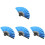 4Pcs Blue Mini Folding Fan Paper Fan Bamboo Decoration Props 2