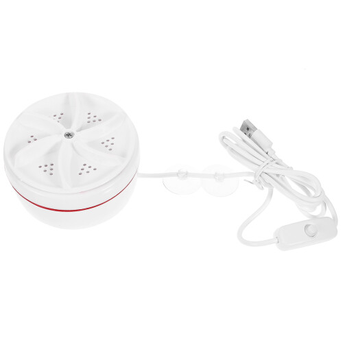 5Pcs Portable Mini Washing Machine White Smart Washer for Travel Use