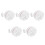 5Pcs Portable Mini Washing Machine White Smart Washer for Travel Use 2