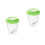 2Pcs Portable Plastic Critter Jar Green Magnifier Box 10