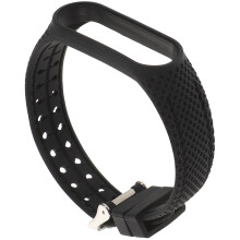 5Pcs Replacement Black Silicone Watch Bands Wear-Resistant Adjustable