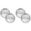 4Pcs Silver Aluminum Sheet Pan Accessory Pot Repairing Base 4