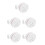 5Pcs Portable Mini Washing Machine White Smart Washer for Travel Use 6