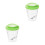 2Pcs Portable Plastic Critter Jar Green Magnifier Box 7