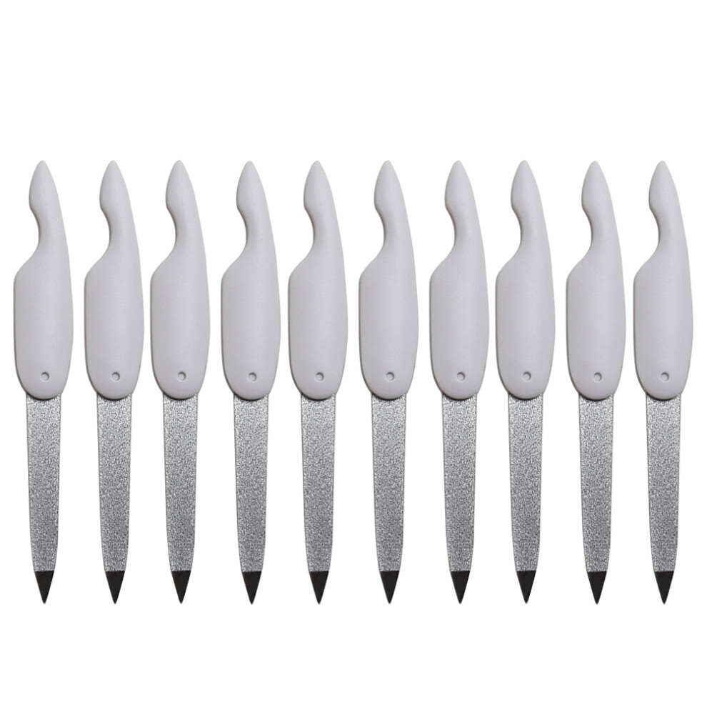 Totority White 20Pcs Nail File Buffers Foldable Double-Sided For Natural Nails