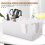 White Acrylic Coffee Condiment Organizer for Kitchen and Cafe 6