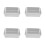4Pcs Stainless Steel Baking Tray with Lid Silver Oven Safe 9