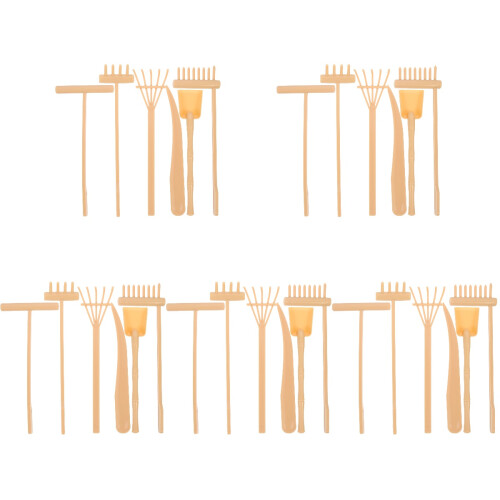 30Pcs Zen Garden Rake Tools Khaki for Desk Sand Tray Relaxation 1