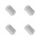 4Pcs Stainless Steel Baking Tray with Lid Silver Oven Safe 8