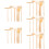 30Pcs Zen Garden Rake Tools Khaki for Desk Sand Tray Relaxation 10