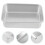 4Pcs Stainless Steel Baking Tray with Lid Silver Oven Safe 11