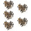 250Pcs Golden Decorative Cat Eyes Durable Artificial Toy Accessories 10