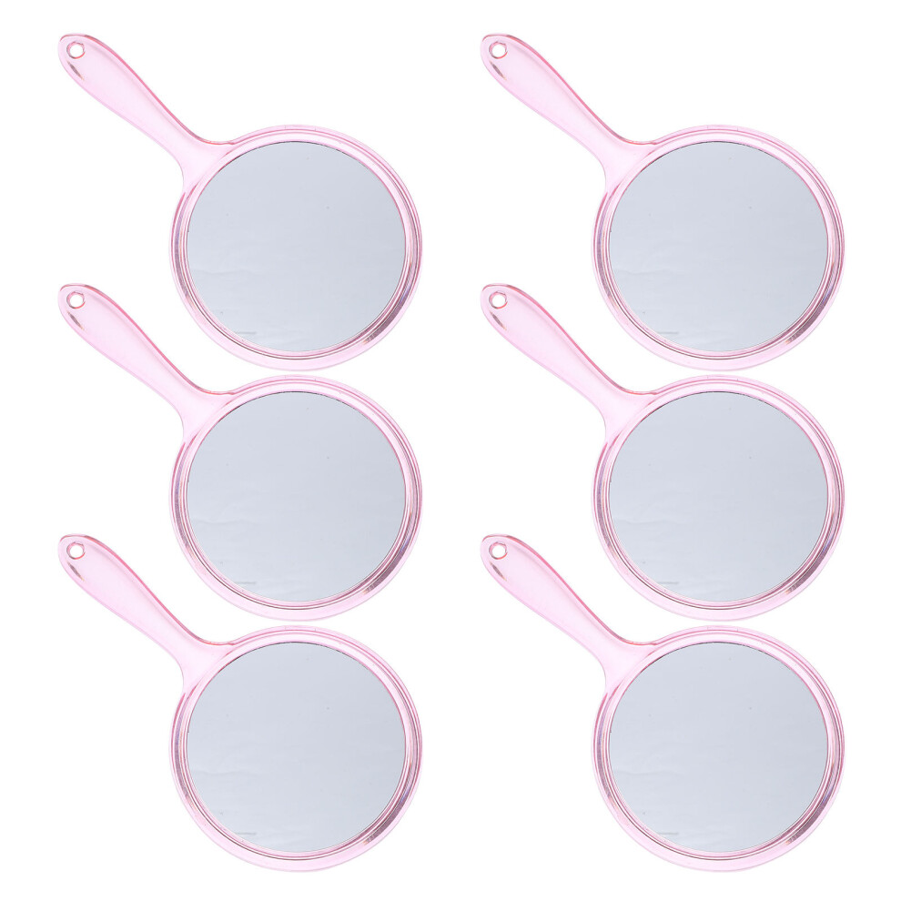 Ohphcall Pink 24Pcs Portable Compact Mirrors Double Sided Round Makeup Mirror